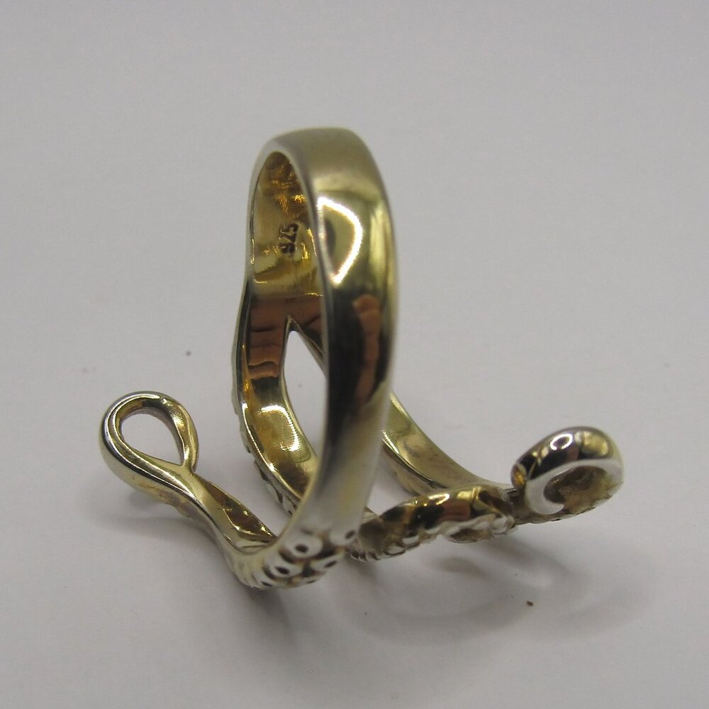 925 Silver Octopus Tentacle Ring - image 4